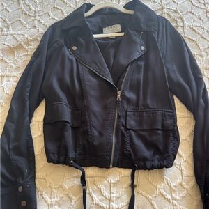 Marrakech (Anthropologie) Black Utility Jacket for Women